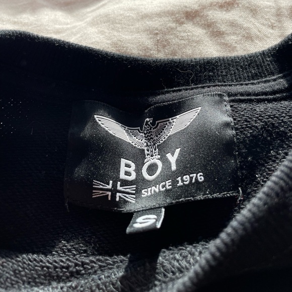 Boy London sweatshirt with velvet and silver detailing, worn once - Picture 3 of 3